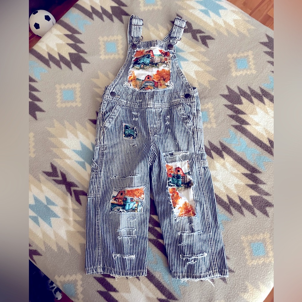 Custom fall overalls size 24 months